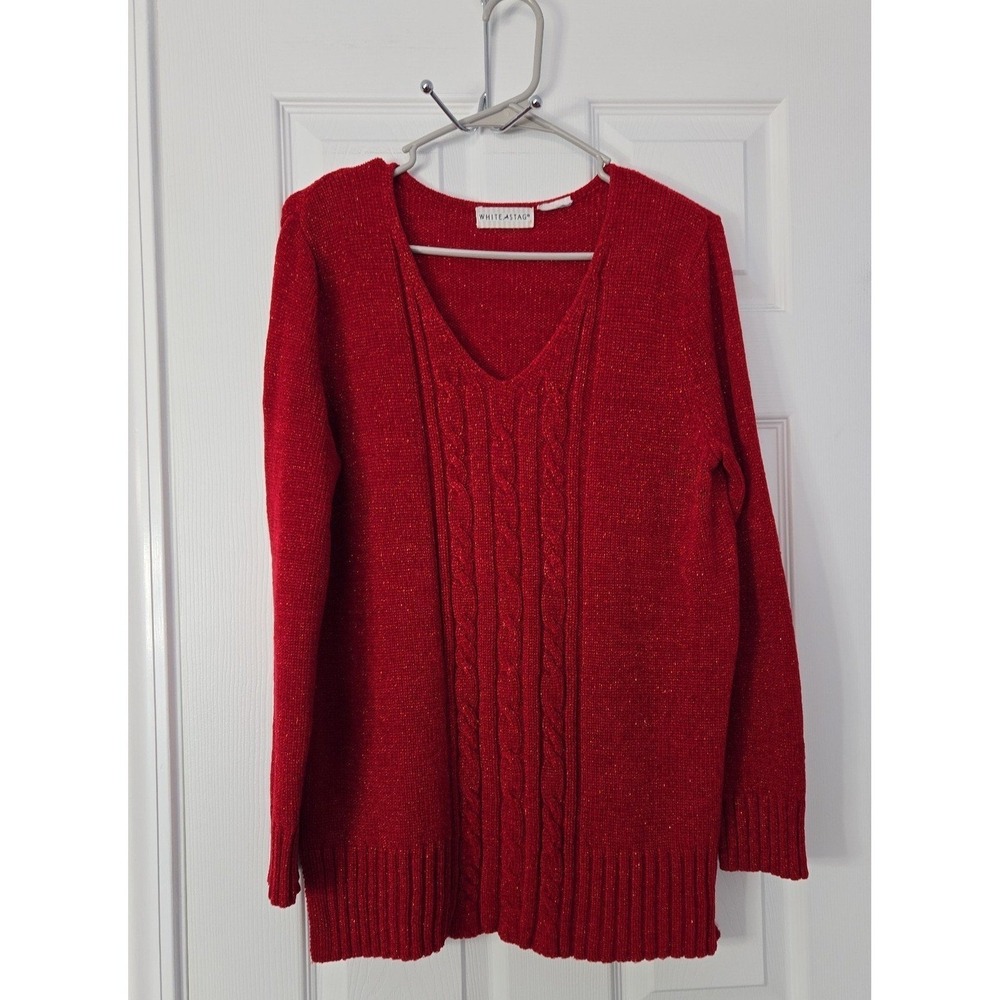 White Stag Womans‎ Pullover Sweater Size Small Cable design.